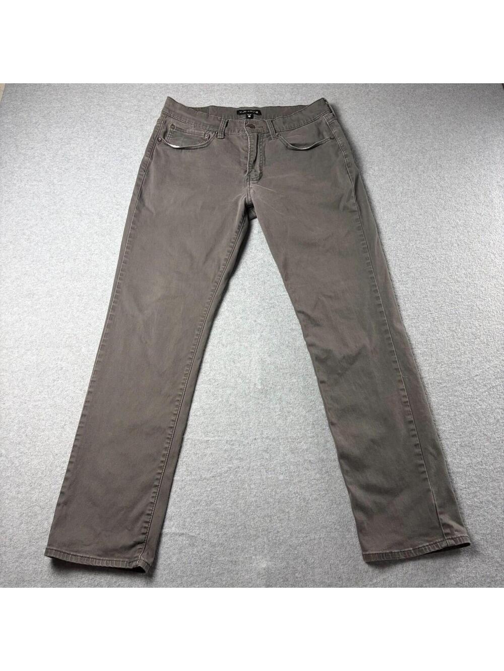 Lucky Brand 121 Slim Straight Jeans Mens 32x30 Gray Medium Wash Denim